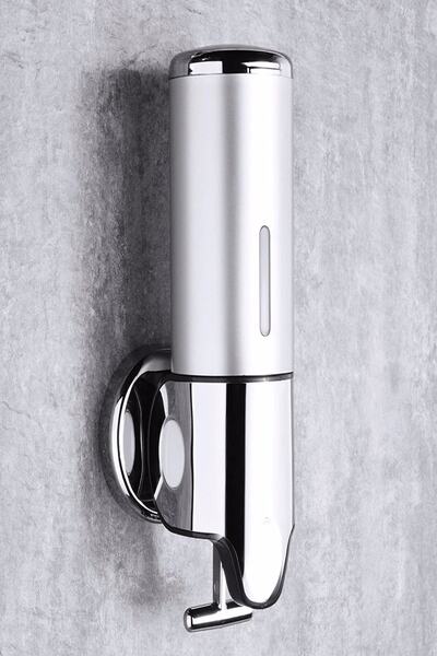 KG-GOLDPAPER Abs Sıvı Sabunluk Duş Jeli, Şampuan, Dezenfektan Verici Krom 500...