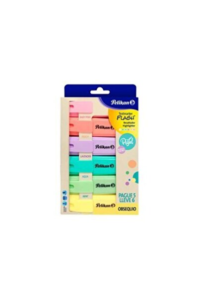 Pelikan 6 Lı Pastel Fosforlu Işaretleme Kalemi