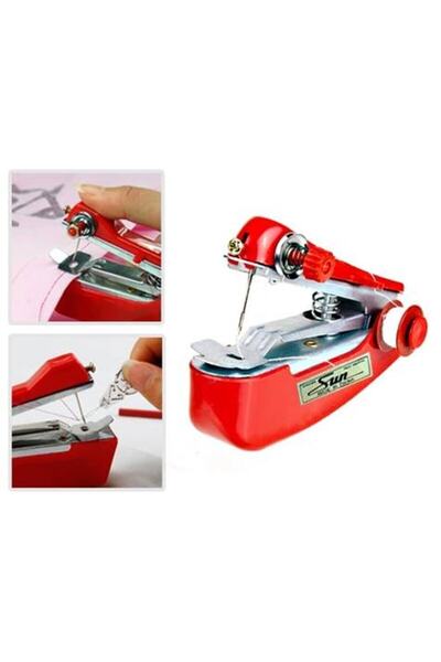 YFHOME Seyahat Tipi Kablosuz Portatif Mini El Dikiş Makinesi