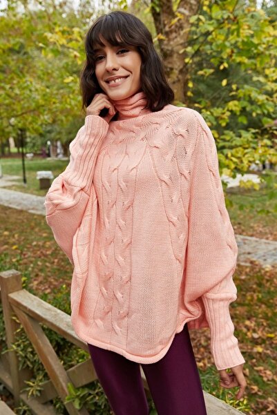 AQE FASHION Women's Powder Knitted Poncho