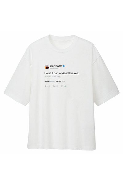 Cos Weirdos Тениска с овърсайз дизайн на Kanye