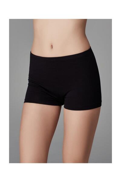 KOTA 6'lı Kadın Likralı Boxer Siyah V5000