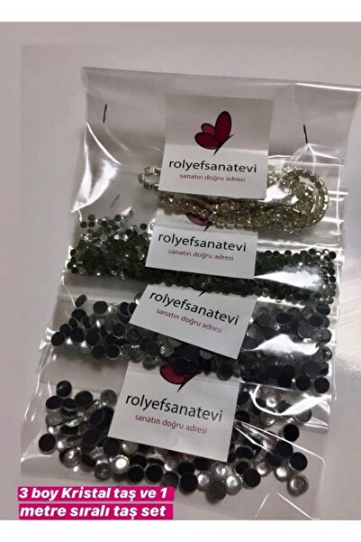 Rölyef Sanat Evi Kristal Taş/boncuk Set