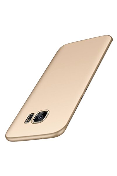 Molly Galaxy S7 Edge Uyumlu Gold Mat Silikon Kılıf