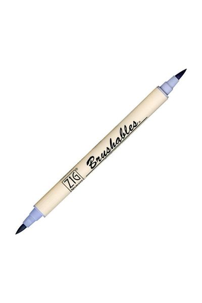 Zig Brushables 2 Color Tone Brush Tip Marker Pen 807 Lunar Lavender