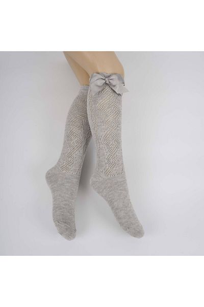 Katamino Girl's Fishnet Knee Socks with Baler Accessories