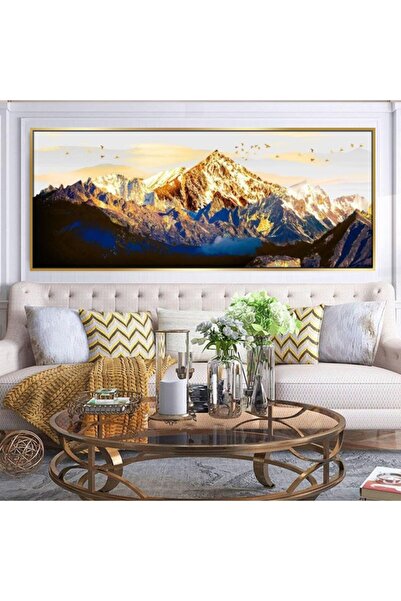 Markazip 70x120cm Altın Metal Çerçeveli Kanvas Tablo Ty8007-k-a