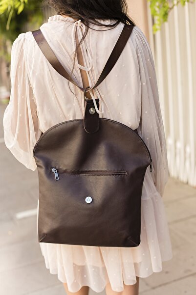 volk Genuine Leather Women's Shoulder and Backpack - V-b-cn-047, Width:35, Length:25/40