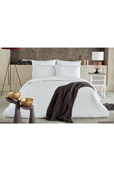 Doqu Home Σετ Παπλωματοθήκη Dreamlife Λευκό - Μονό
