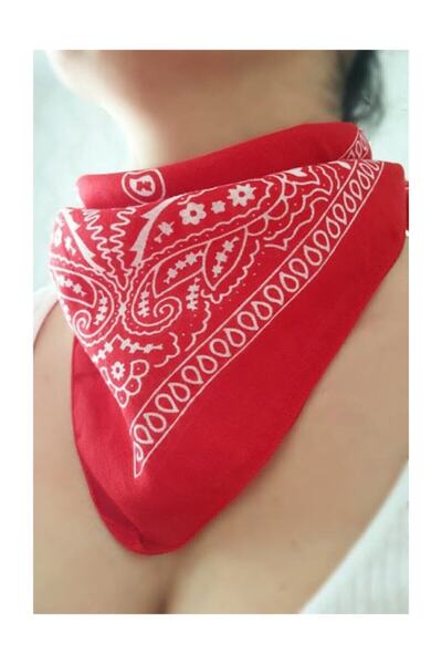 Shopiolog Μπαντάνα με κόκκινο έθνικ σχέδιο από 100% βαμβάκι