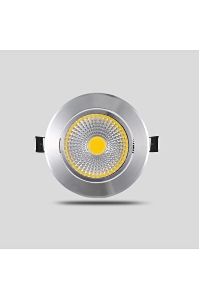 Led Mb 10 Adet 5 Watt Krom Gövde Günışığı Gömme Tavan Spot Lambası Armatür Dr...