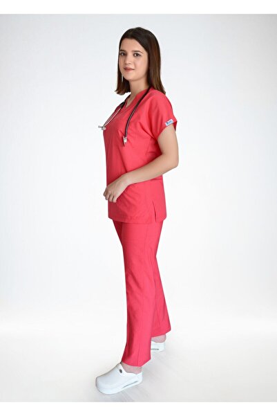 Nur Medikal Giyim Unisex Σετ φανέλας και παντελονιού από βαμβακερό ύφασμα με ...