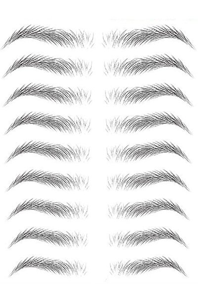 Mardinal Lasting Natural Eyebrow Eyebrow Tattoo Sticker - Water Resistant