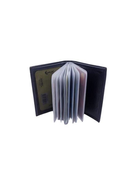 MKM Genuine Leather Men's Wallet & Card Holder with Transparent Card Holder