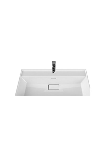 Turkuaz Cerastyle Sharp Etajer Uyumlu Banyo Lavabo 80*48 Cm
