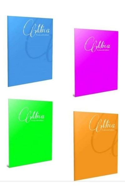 Gıpta Mica Wire Stitched Plastic Cover A4 40 Sheets Checkered Notebook
