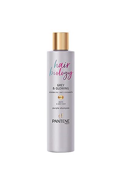 Pantene Hair Biology - Anti-Orange Silver Purple Shampoo for Blonde and Gray Hair 250 Ml