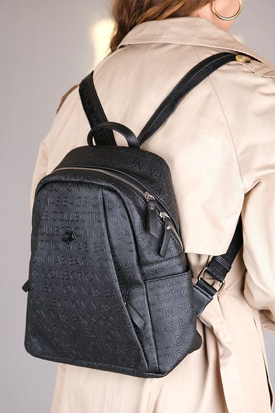Luvi 1201 Black Embossed Women's Daily Bag