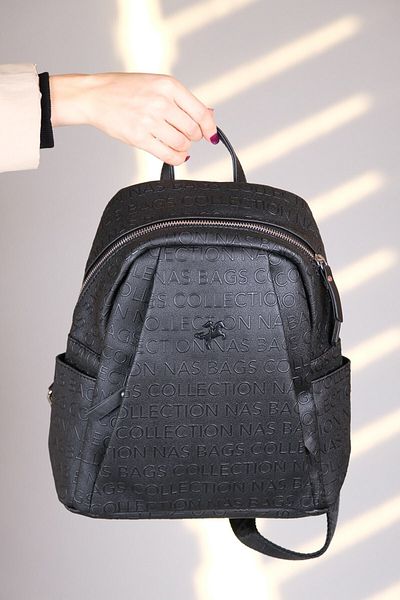 Luvi 1201 Black Embossed Women's Daily Bag