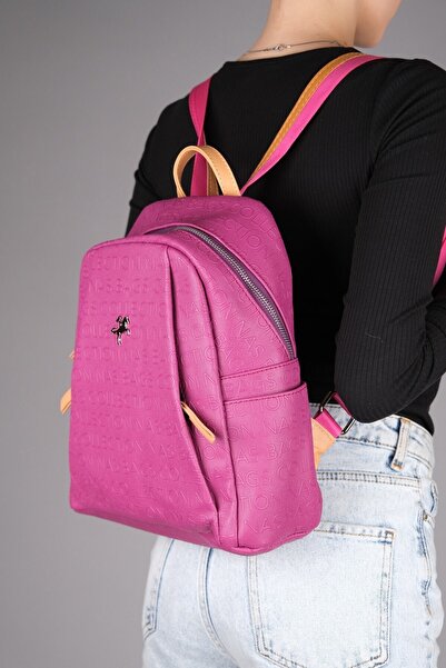 Luvi 1201 Vişne Camel Gofraj Kadın Gunluk Canta