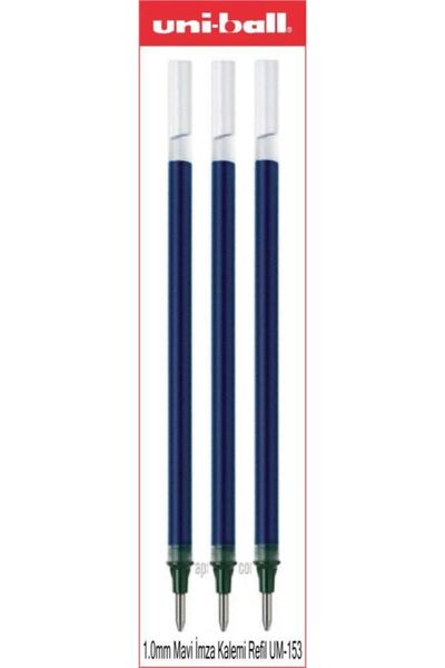 UNİ-BALL Uniball Signo Broad 1.0 Mm Mavi Imza Kalemi Yedeği 3 Adet Umr-10