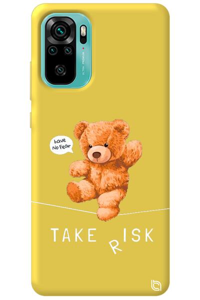 WANNA PROTECT Xiaomi Redmi Note 10S Yellow Color Premium Velvet Teddy Bear Pa...