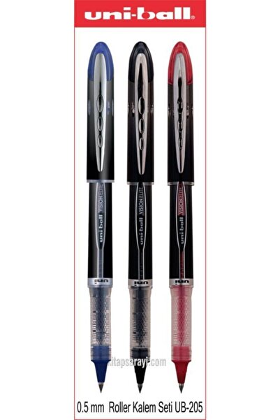UNİ-BALL Uniball Vision Elite 0.5 Mm Roller Kalem Seti 3 Adet Ub-205