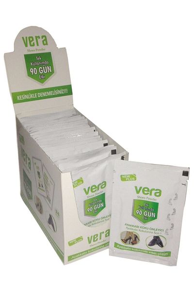 Vera 24 Pieces Foot and Shoes Anti-Odor Foot Dust with Stand