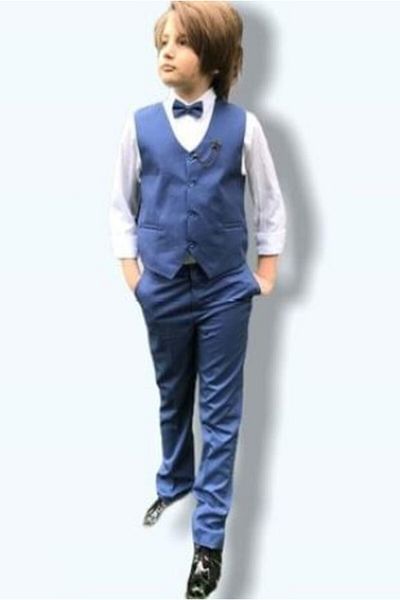 Terry Kids Terry Tuxedo Vest Boy Suit