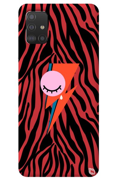 WANNA PROTECT Samsung A51 Red Color Premium Velvet Inside Eye Tear Patterned ...