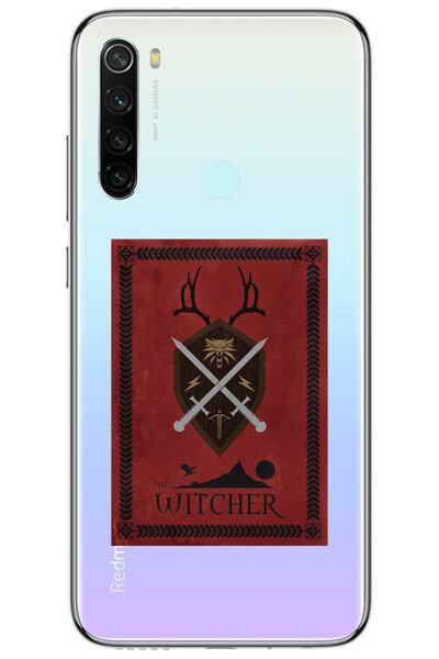 WANNA PROTECT Xiaomi Redmi Note 8 the Witcher Patterned Patterned Transparent...