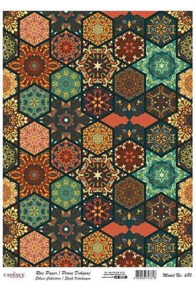 Cadence Brass Decopage Paper Ethnic Collection Model 680