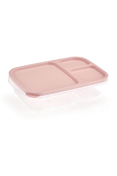 Melkan Home Children's Dinner Set Three Compartments Children's Storage Container 3 Compartments Children's Dinner Set Powder