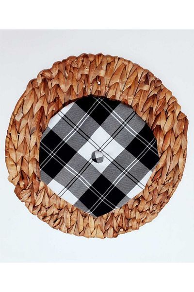 Eylülce Butik Black and White Plaid Painter Cap