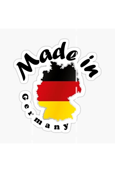 TSC صنع في ألمانيا ملصق سيارة كمبيوتر محمول 13 سم 4 قطع ب