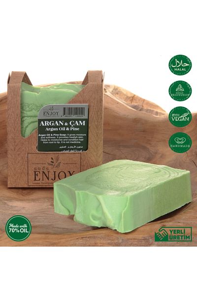 Enjoy Handmade Argan Oil & Pine Soap