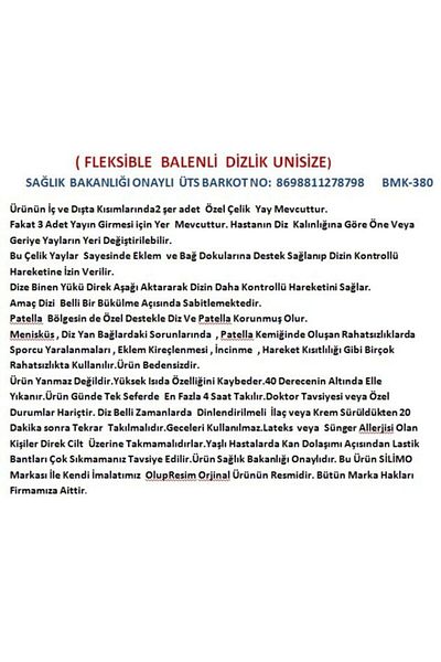 başarı ortopedi Non-Sized Knee Pad for Knee Slip Walking