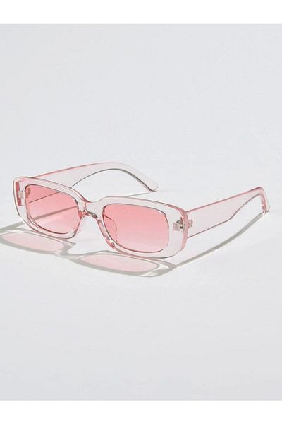 LOOKUP Vintage Transparent Pink Sunglasses