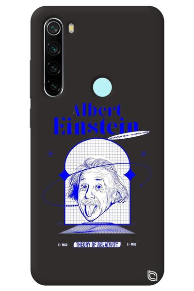WANNA PROTECT Xiaomi Redmi Note 8 Black Color Premium Velvet Inside Einstein ...