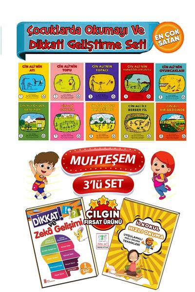 Cay Cin Ali Yayınları Cin Ali Hikaye Seti 10 Kitap Çocuklarda Okumayı Ve Dikk...