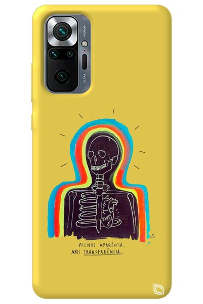 WANNA PROTECT Xiaomi Redmi Note 10 Pro Yellow Color Premium Velvet Inside Ske...