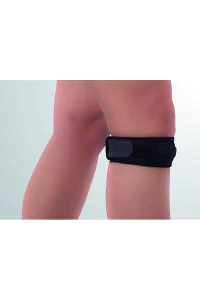 MEDİKALBİM وسادة الركبة لتثبيت الرضفة لتقويم العظام - شريط الرضفة (بدون حجم)