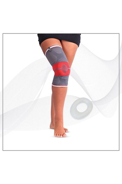 Case Knitted Belt and Patella Supported Knee Brace Small