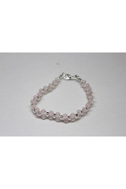 Yasamtohumu Narukvica od ružičastog kvarcnog kamena