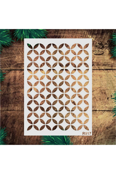 STENCİLTASARIM Stencil Tasarım R017 Boyama Şablonu - Dekoratif Duvar Ve Eşya ...