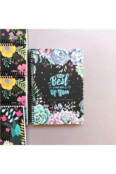 Gıpta Best Notes A5 Checkered Silk Stitched Hard Cover 120 Sheets Notebook
