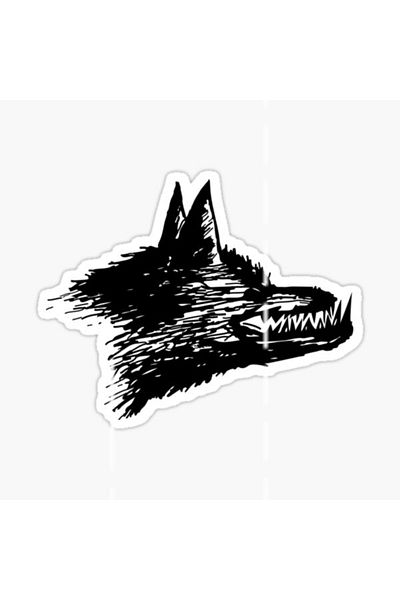 TSC Autocolant pentru mașină Furious Angry Wolf Auto Paste 18cm K2