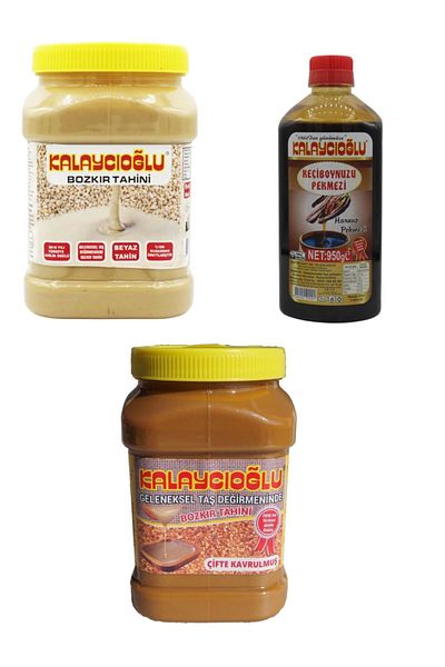 Kalaycıoğlu 935 Gr White + 935 Gr Tahini + 950 Gr Harnup - Economical Molasses Package