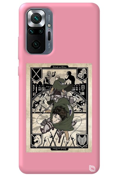 WANNA PROTECT Xiaomi Redmi Note 10 Pro Pink Premium Velvet Inside Attack on T...