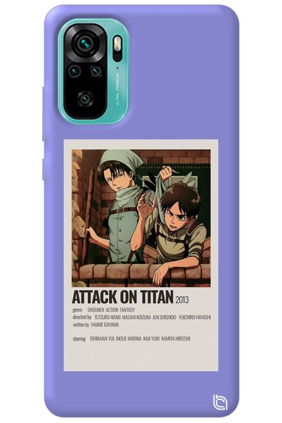 WANNA PROTECT Xiaomi Redmi Note 10 Lilac Premium Velvet Attack on Titan Levi ...